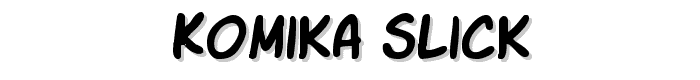 Komika Slick font
